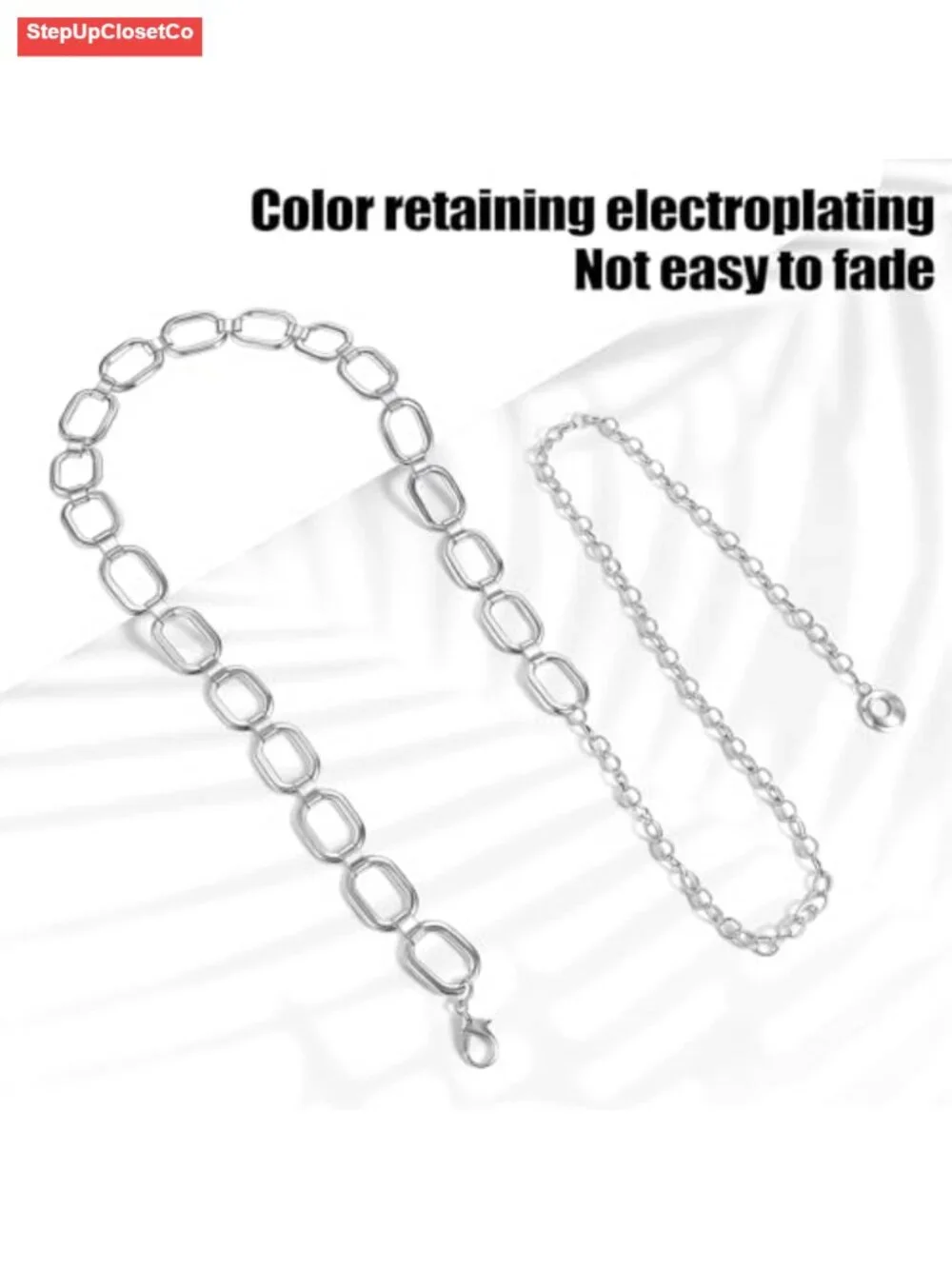 Women's Adjustable Chain Waist Belt Western Style Metal Belly Chain